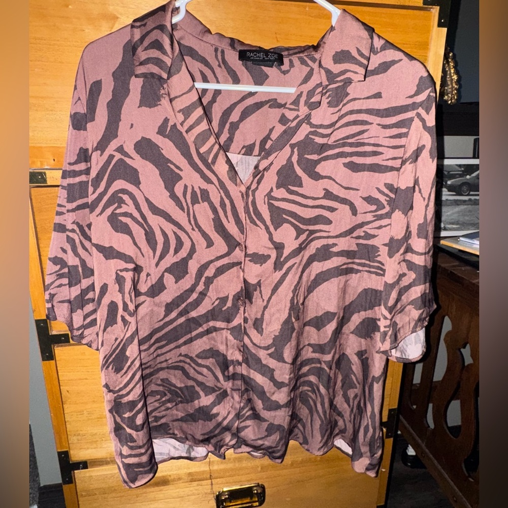 Rachel Zoe Zebra Print Blouse
